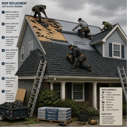 Complete roof replacement in Scottsdale Arizona